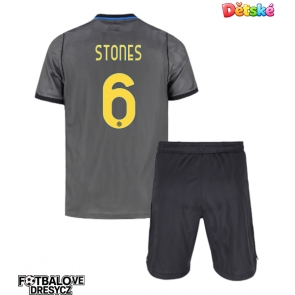 Inter Milan John Stones #6 Dětské Alternativní dres komplet 2026-27 Krátký Rukáv (+ trenýrky)